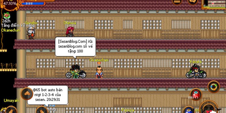 Ninja 148 Auto Tặng Lượng Cực Nhanh Đầy Đủ Server