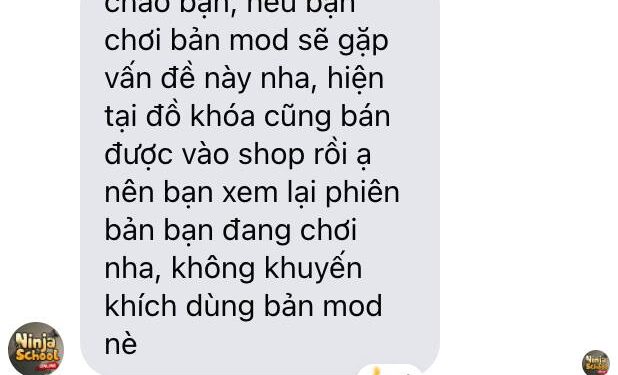 Ninja School: Đồ khóa, nâng cấp, tinh luyện,…có thể bị bán vào shop