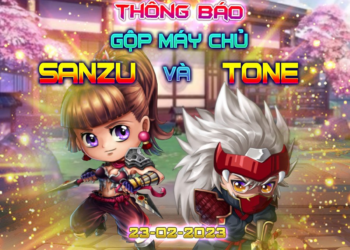 Ninja School: Thông báo gộp máy chủ Tone và Sanzu